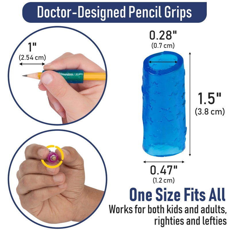 The Classics The Pencil Grip The Classics Extreme Pencil Grips, Ergonomic Writing Aid For Lefties And Righties, 1.3â€ Long, Assorted Colors, 12 Count - TPG-16512 - Image 2